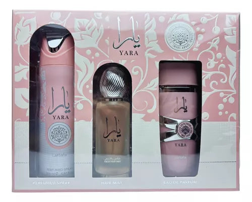 GIFT YARA - LATTAFA - PARFUM+DEO+HAIR MIST