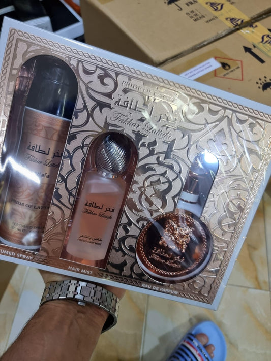 GIFT FAKHAR LATTAFA WOMEN - PARFUM+DEO+HAIR MIST