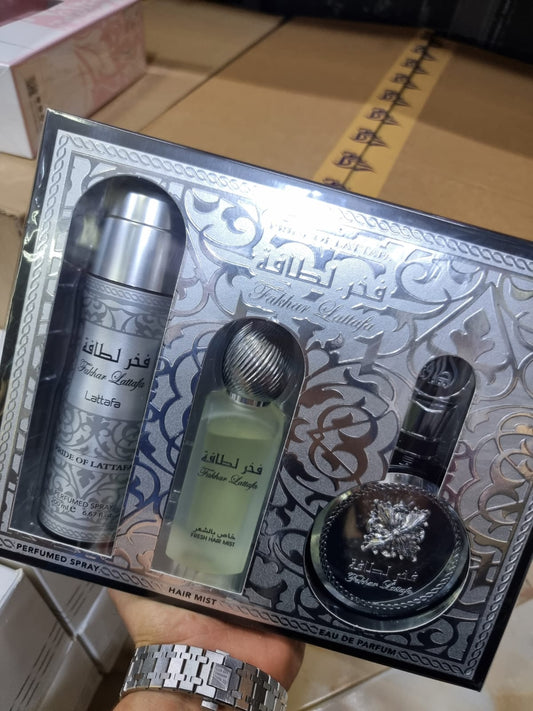 GIFT FAKHAR LATAFA MEN - PARFUM+DEO+HAIR MIST